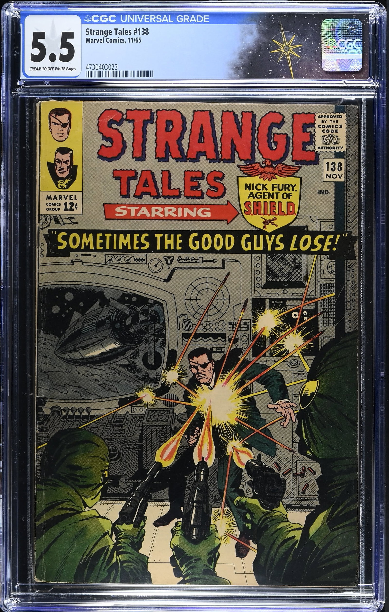 Strange Tales #138 CGC 5.5 1st Appearance of Eternity (Marvel Comics, 1965) Cream to Off-White Pages (1 of 2)