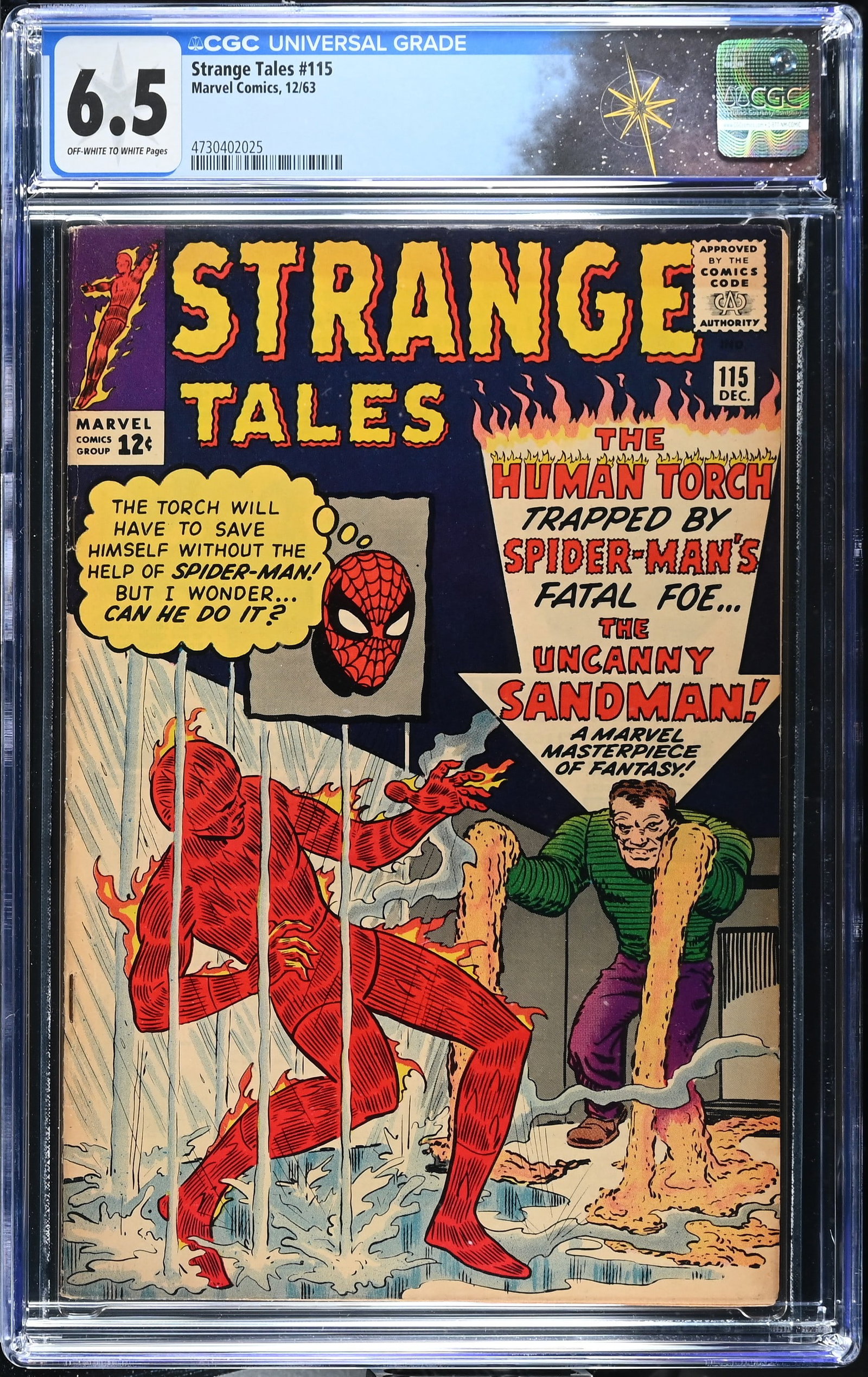 Strange Tales #115 CGC 6.5 Doctor Strange Origin & 2nd Appearance of Sandman (Marvel Comics, 1963) (1 of 2)