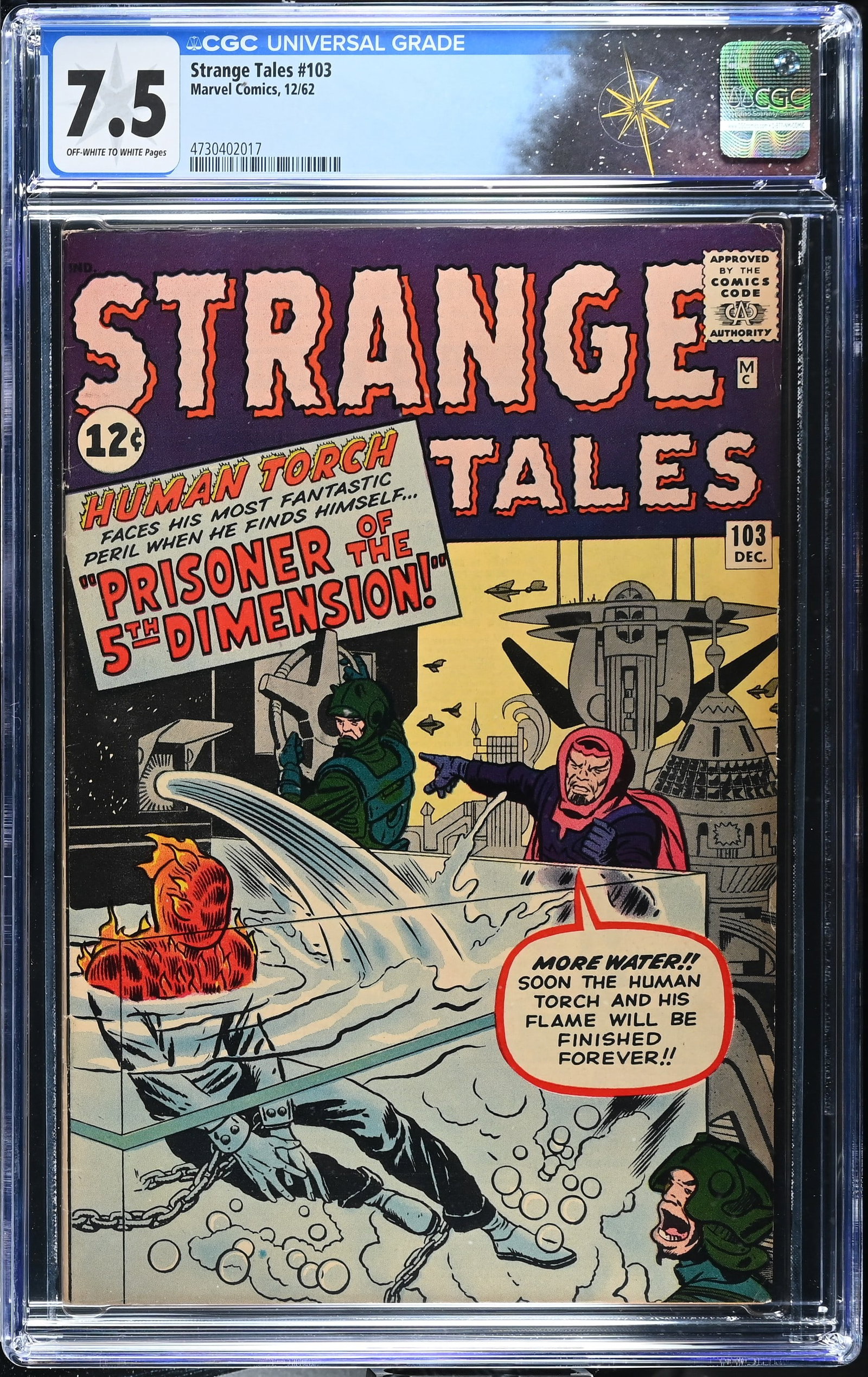 Strange Tales #103 CGC 7.5 1st Appearances of Zemu, Valeria and Phineas (Marvel Comics, 1962) (1 of 2)
