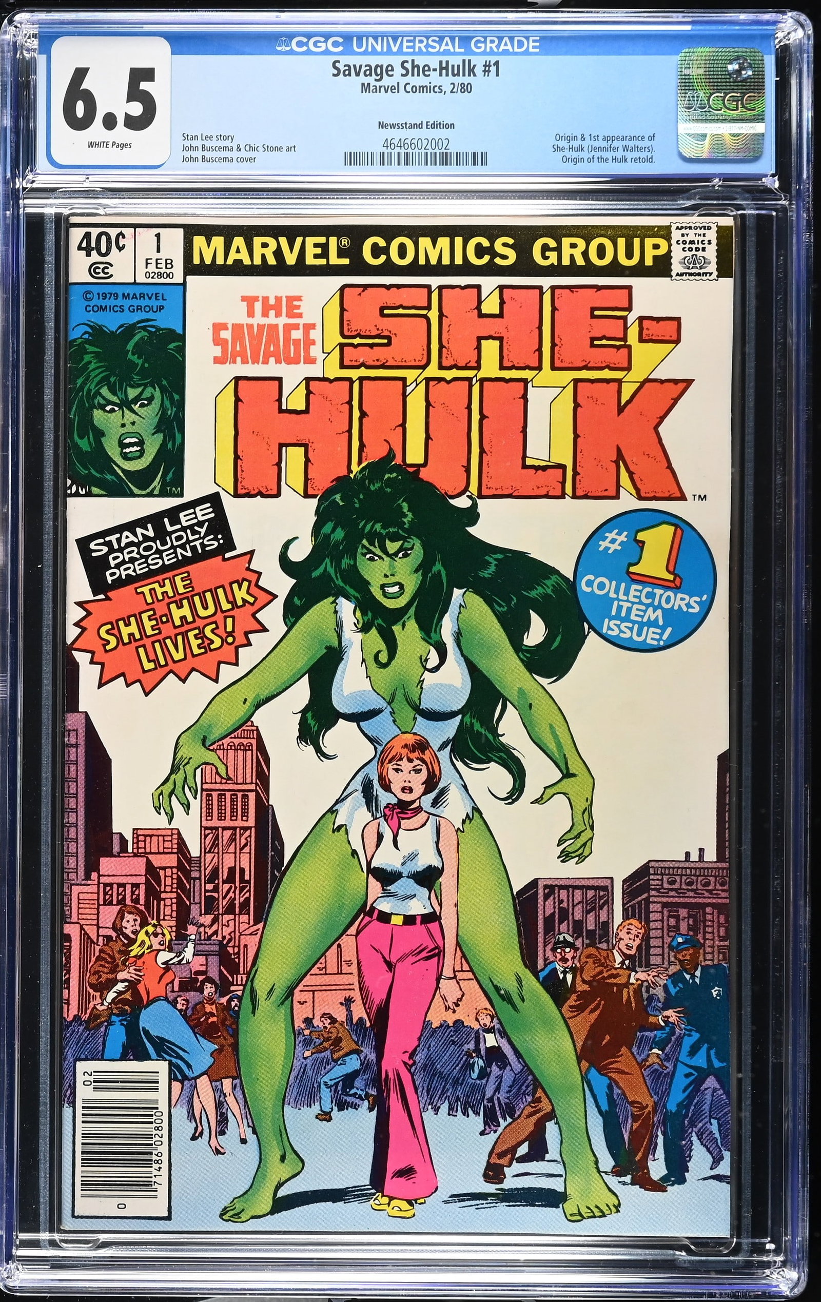The Savage She-Hulk #1 CGC 6.5 1st Appearance of She-Hulk Newsstand Edition (Marvel Comics, 1979) (1 of 2)