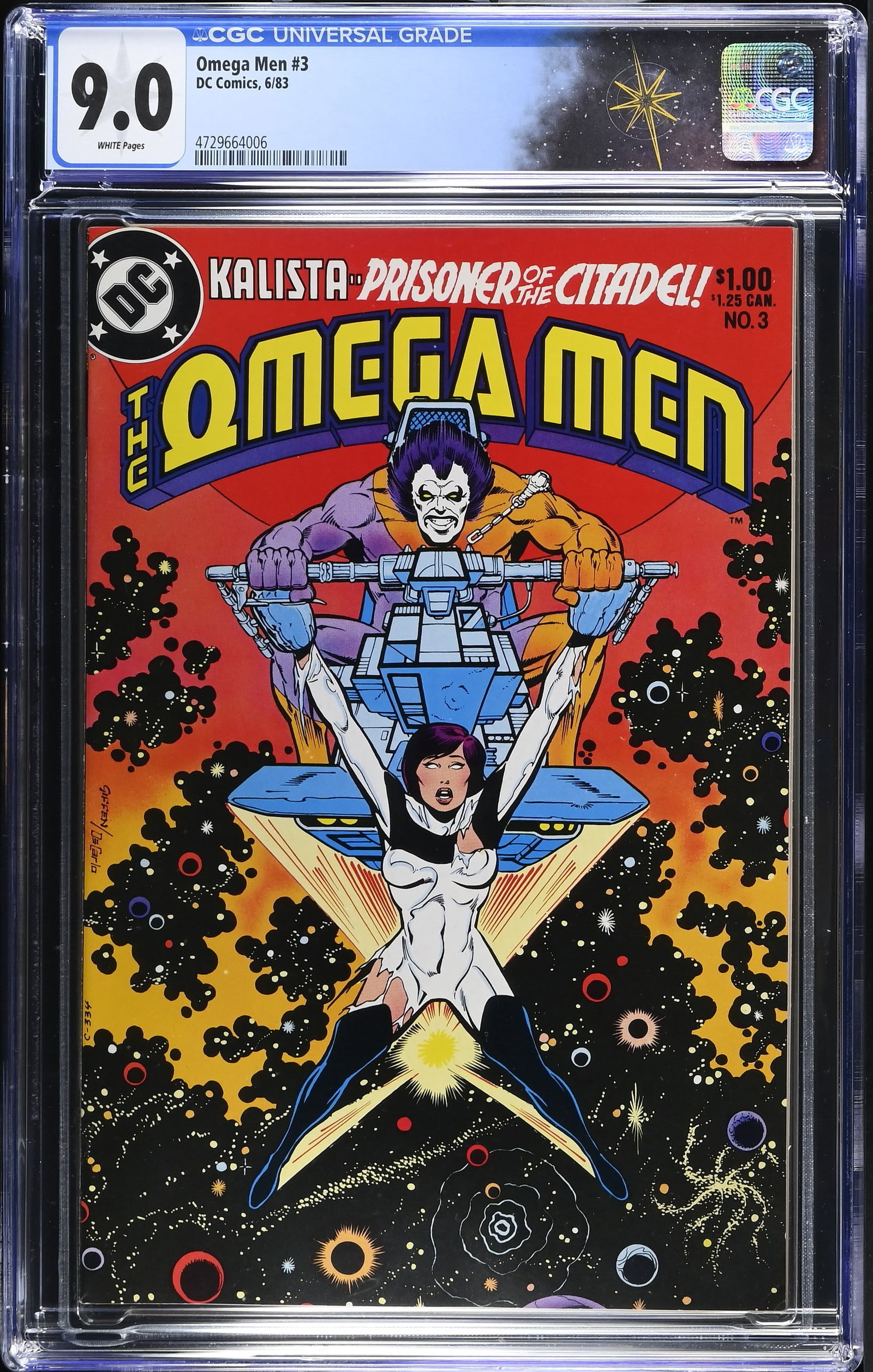 Omega Men #3 CGC 9.0 1st Appearance of Lobo & Bedlam (DC Comics, 1983) White Pages (1 of 2)