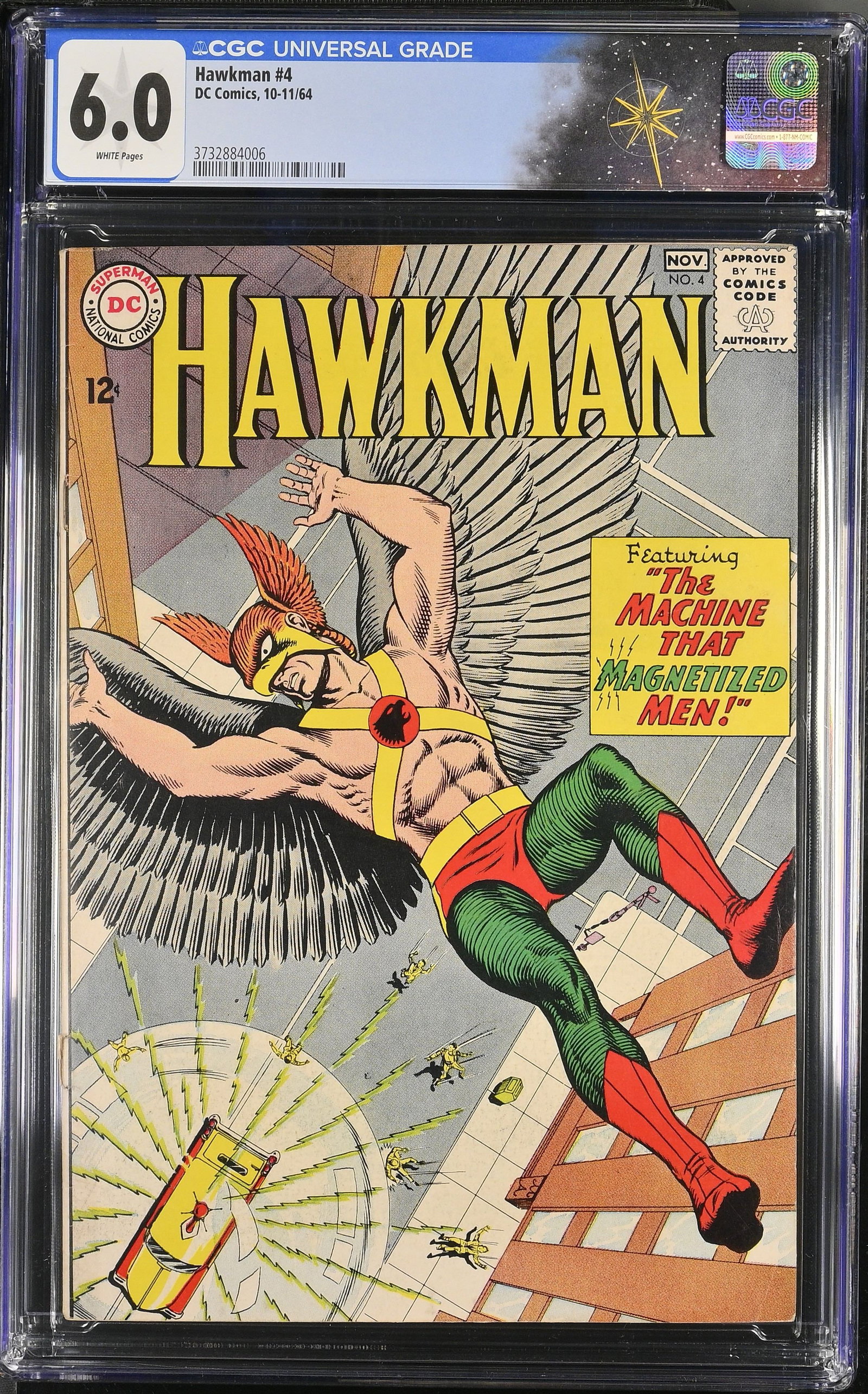 Hawkman #4 CGC 6.0 1st Appearance and Origin of Zatanna (DC Comics, 1964) White Pages (1 of 2)