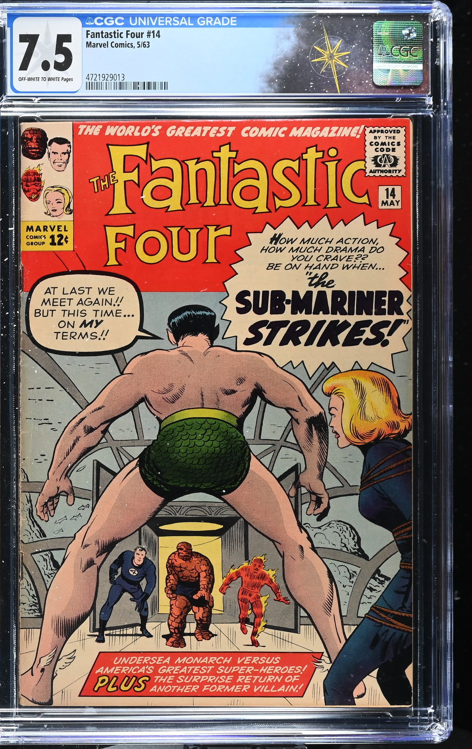 Fantastic Four #14 CGC 7.5 2nd Appearance of the Puppet Master (Marvel Comics, 1963) Off-White to (1 of 2)