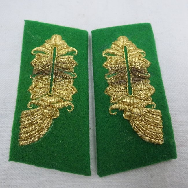 A WWII German MSDAP General's collar tabs.: A WWII German MSDAP General's collar tabs.