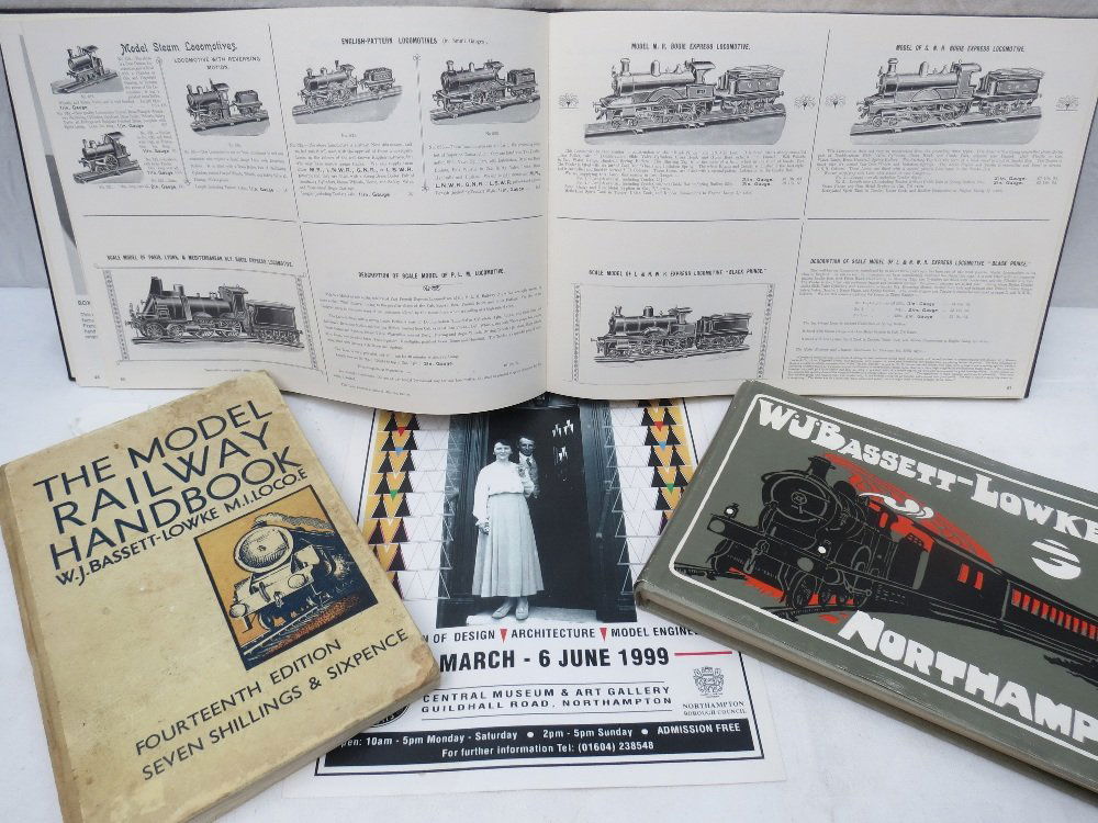 W.J. Bassett-Lowke, ' The Model Railway Handbook', 14th: W.J. Bassett-Lowke, ' The Model Railway Handbook', 14th edition, Northampton 1948 also facsimile of 1904-1905 Bassett-Lowke catalogue with dustjacket; 1200/1500 copies and W.J. Bassett-Lowke 'Bassett-