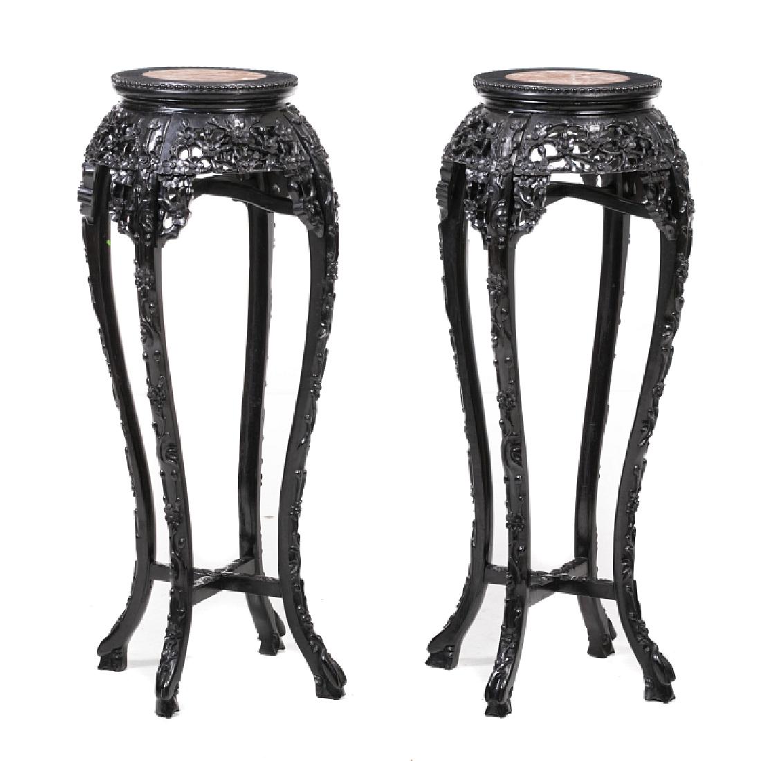 Pair of columns 'plum blossom flower', Minguo (1 of 1)