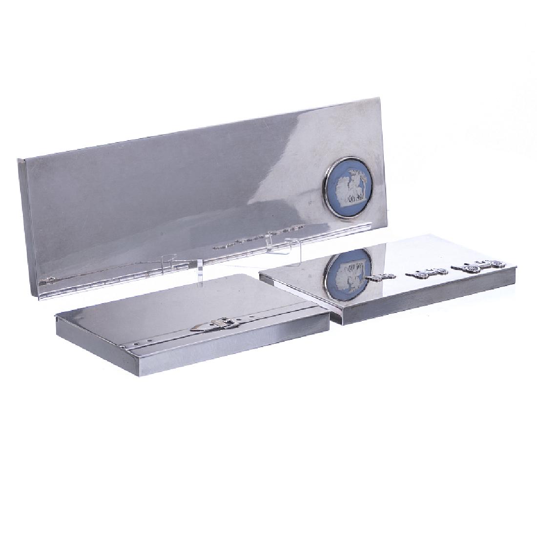 MARIA PERGAY (b. 1930) -Â Three metal cases (1 of 1)