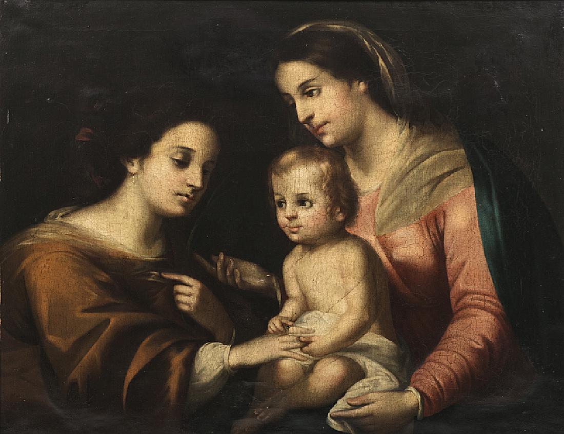 EGISTO MANZUOLI, 19th century - Saint Anne, Our Lady, (1 of 1)