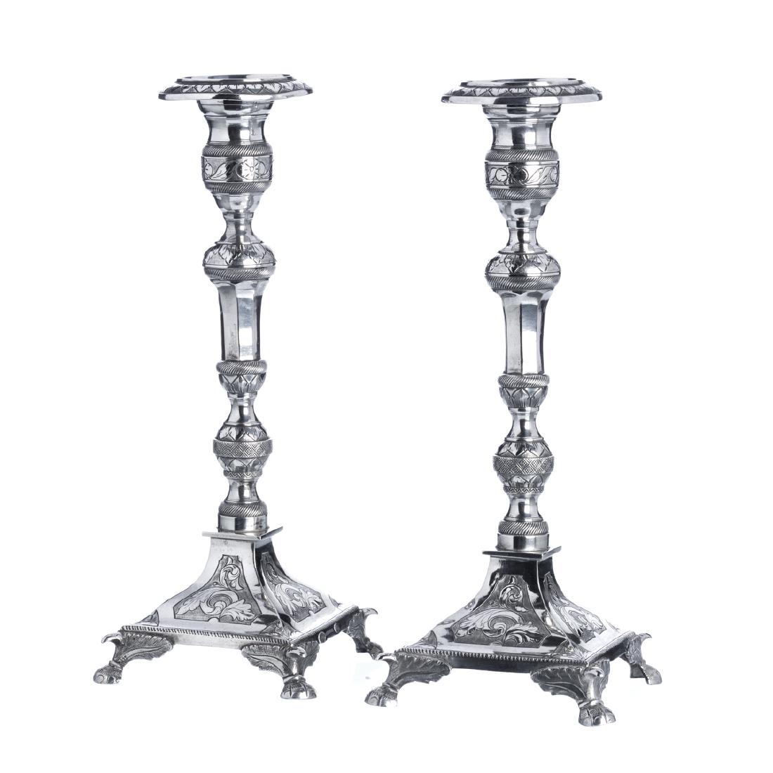 Pair of candlesticks in Porto silver (1 of 1)