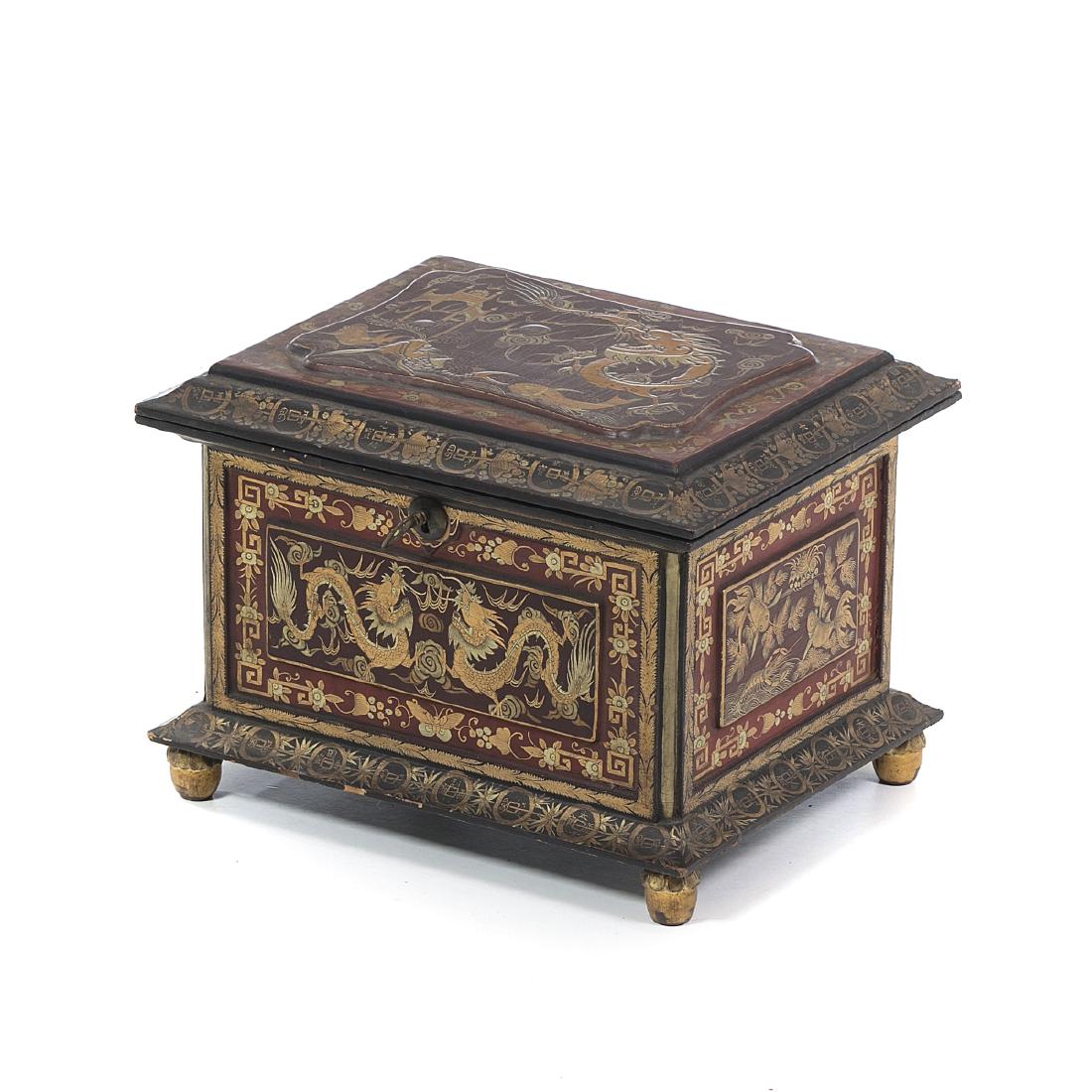 Chinese Lacquer Tea Box (1 of 1)