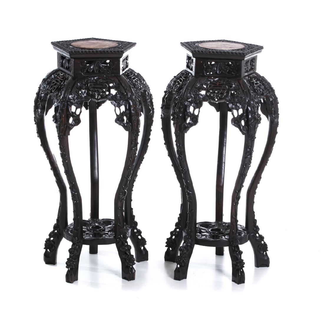 Pair of columns plum flower, Minguo (1 of 1)