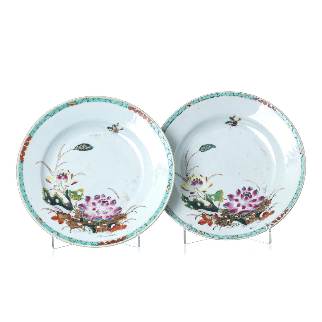 Pair of chinese porcelain plates, Qianlong (1 of 1)