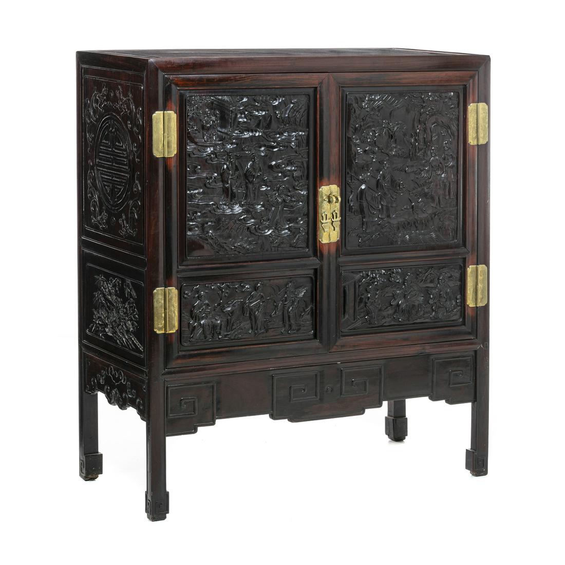 Chinese carved cabinet, Minguo (1 of 1)