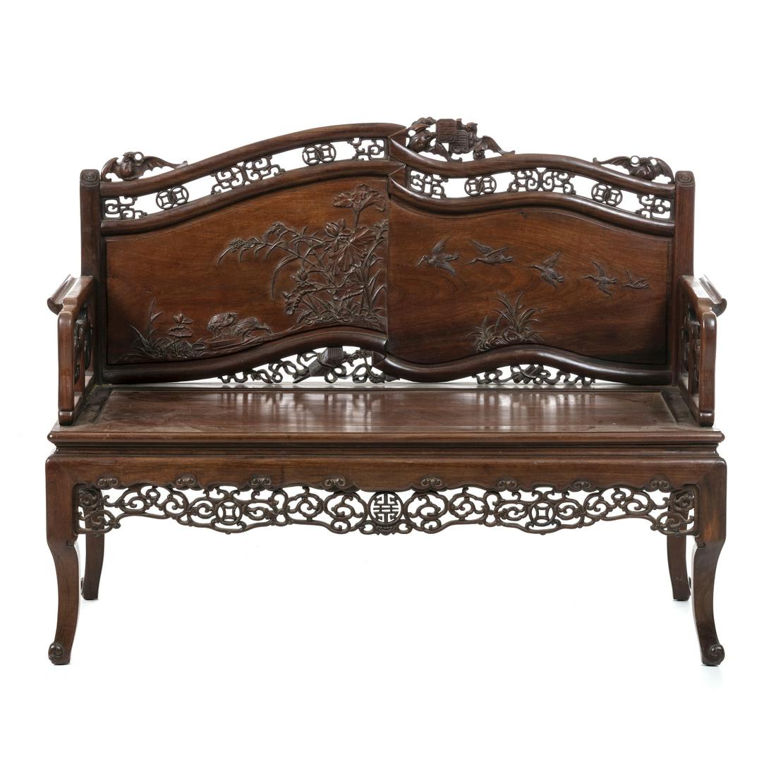 Chinese hongmu settee, Minguo (1 of 1)