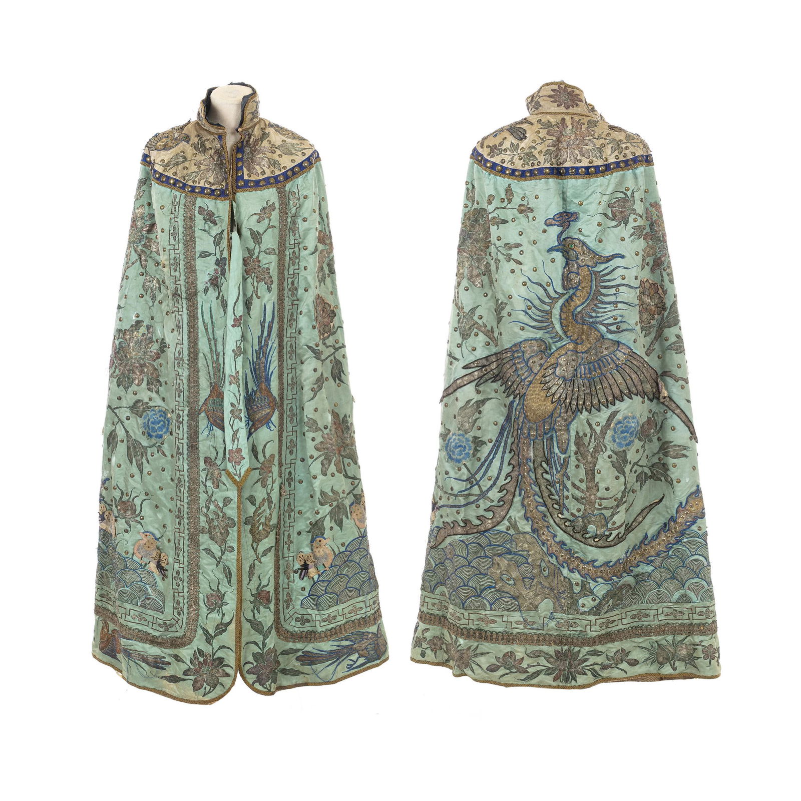 Chinese silk embroidered phoenix robe (1 of 1)