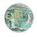 Large Chinese porcelain figural famille-verte plate,
