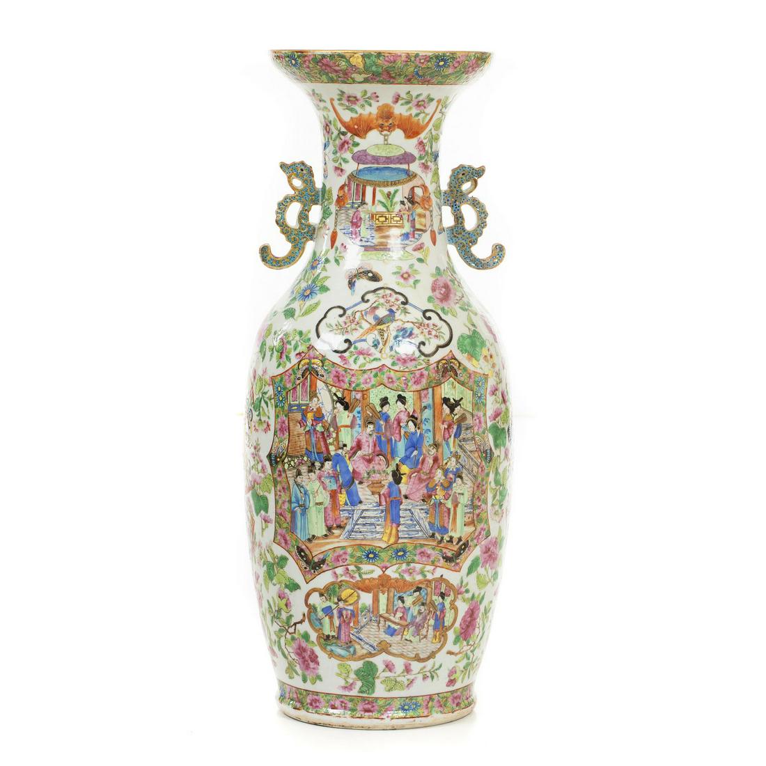 Chinese porcelain 'Mandarin' large vase, Daoguang (1 of 1)