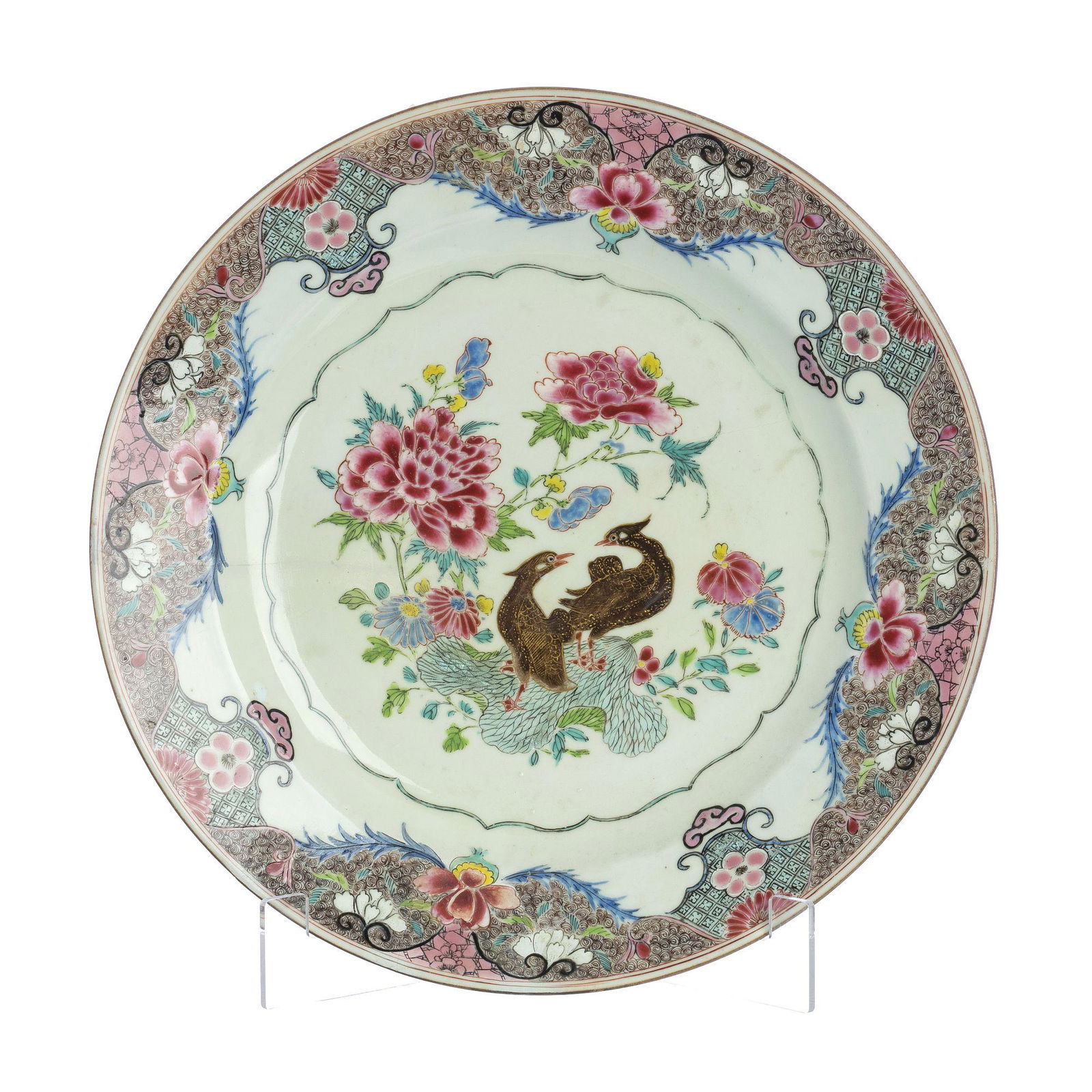 Chinese porcelain 'ducks' large plate, Yongzheng (1 of 1)