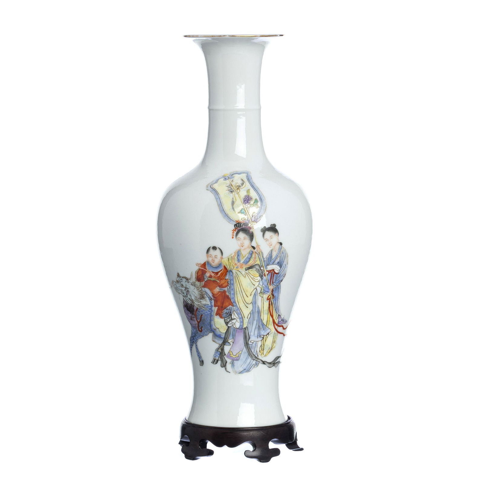 Chinese porcelain figural vase (1 of 1)