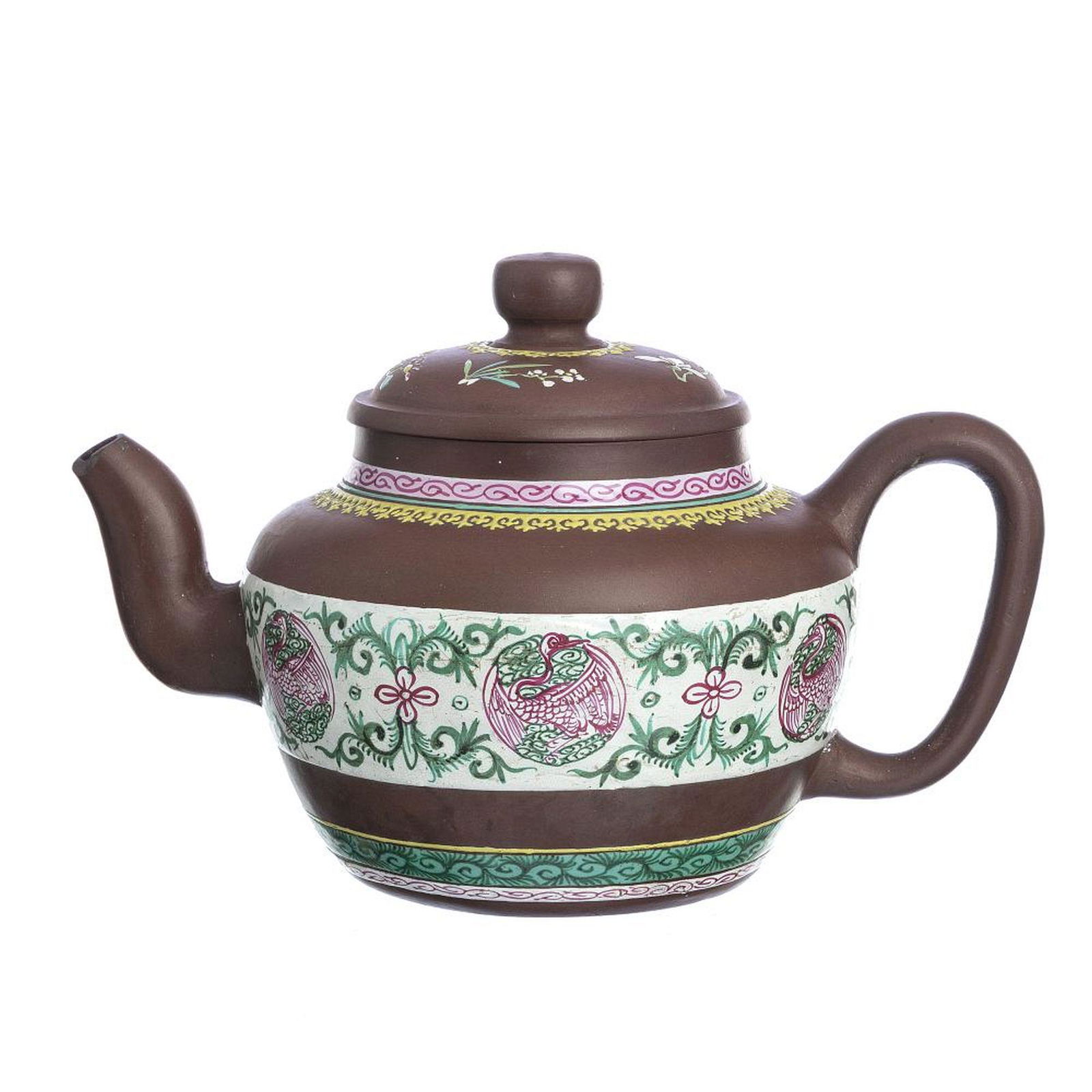 Large Yixing Chinese ceramic teapot, Tongzhi (1 of 1)