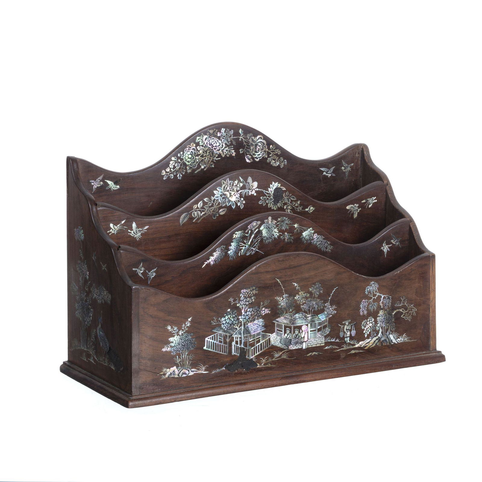 Chinese inlaid letter holder (1 of 1)