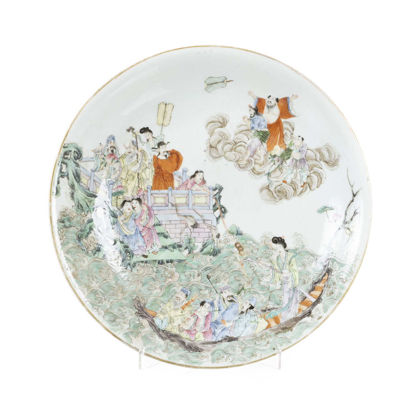 Large Chinese Porcelain 'Imortals' Plate, Guangxu (1 of 1)