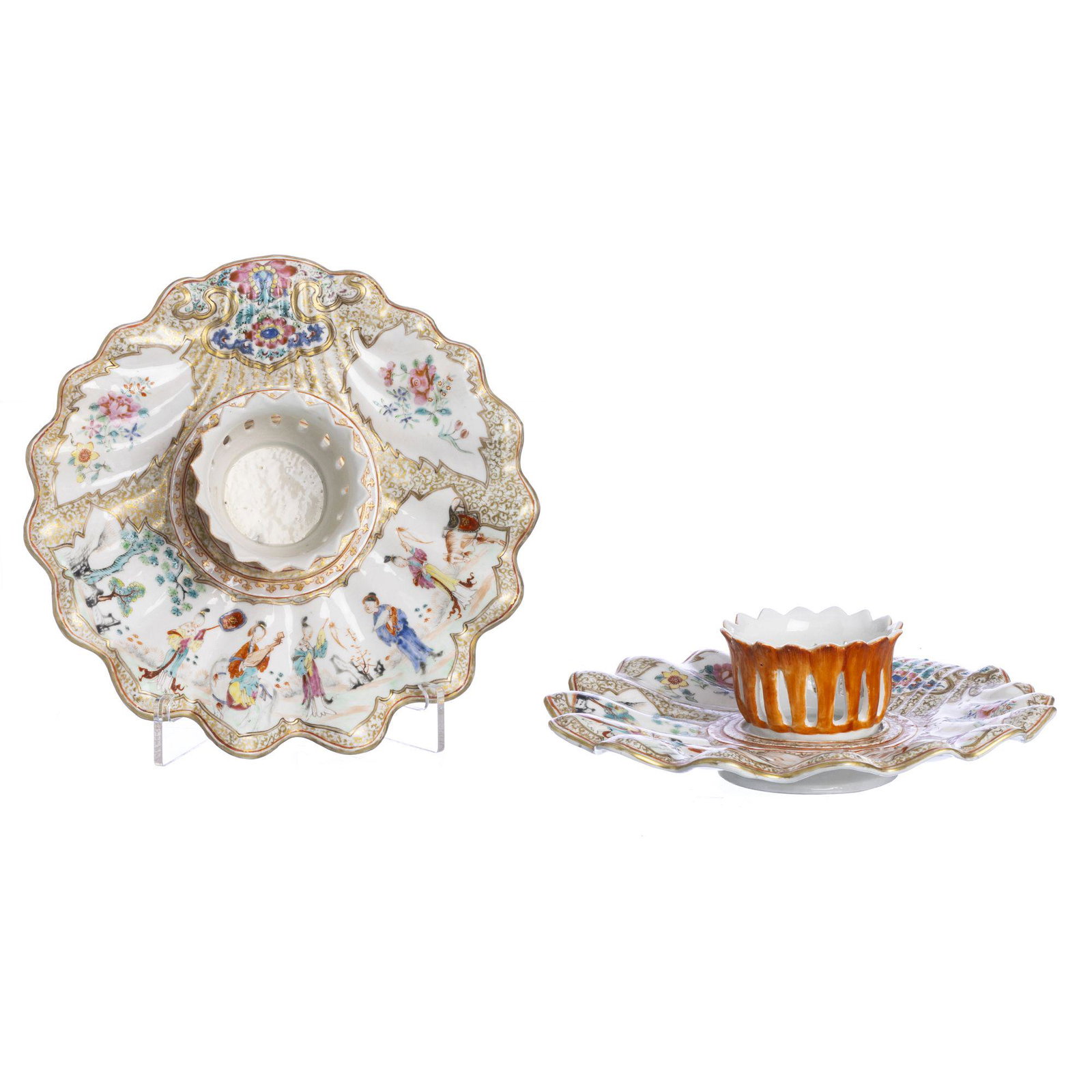 Pair of Chinese porcelain mandarin trembleuses, (1 of 1)