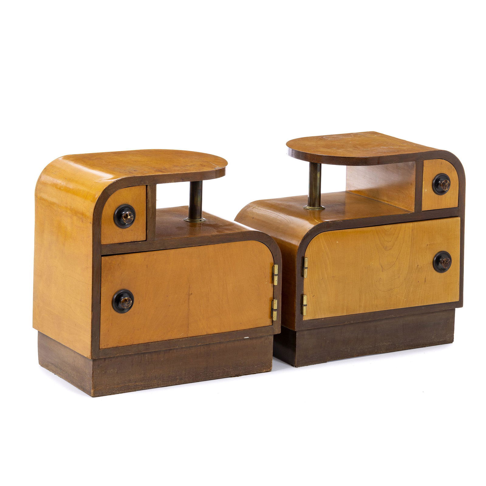 FRENCH WORK, c.1930 - Pair of art deco bedside tables (1 of 1)