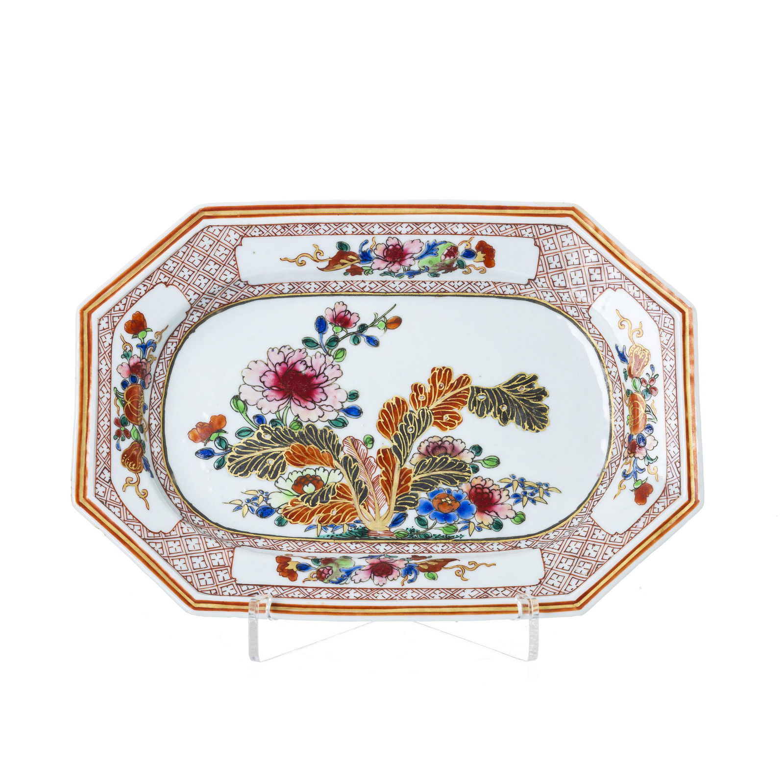 Chinese porcelain octagonal platter, Yongzheng (1 of 1)