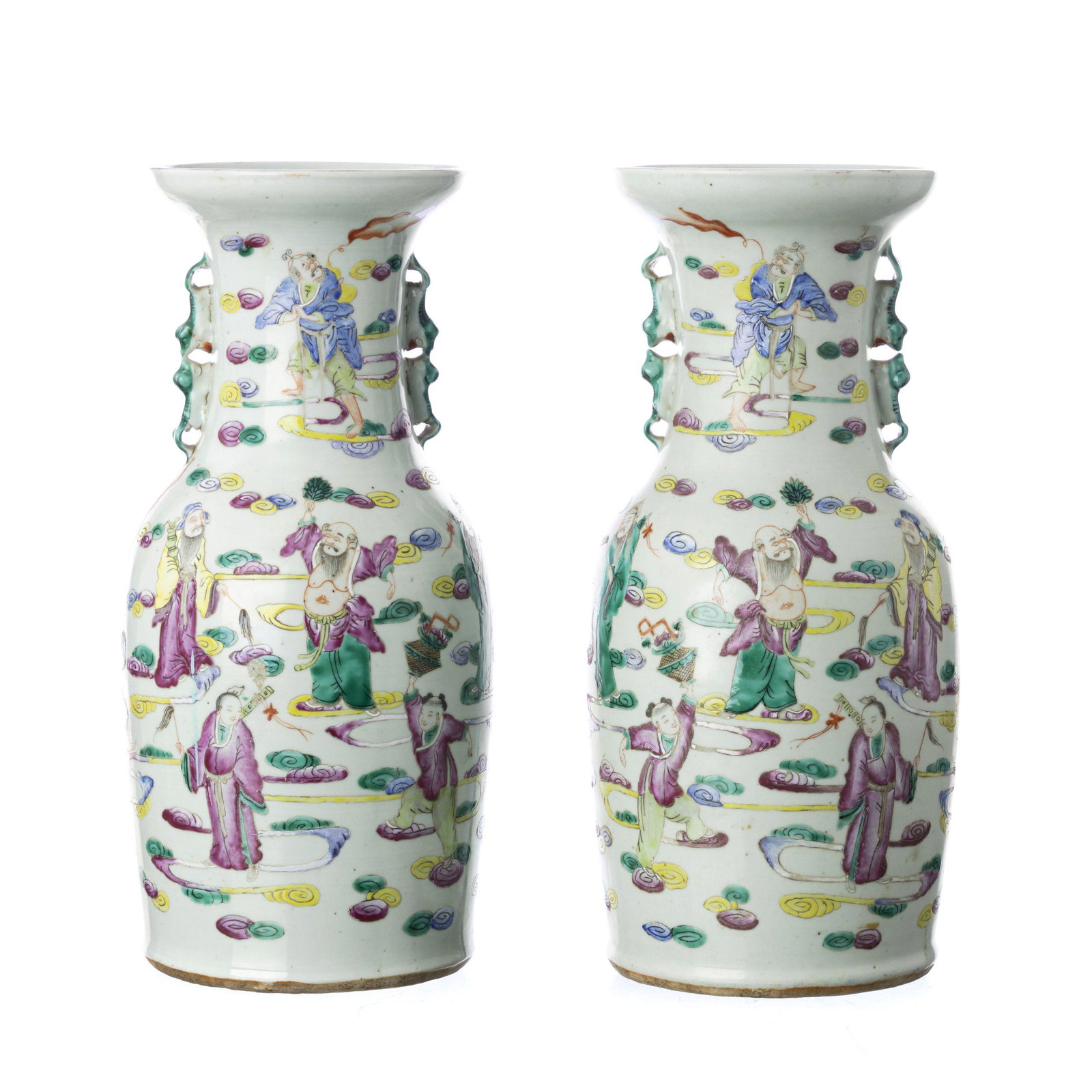 Pair of Chinese porcelain 'Immortal' vases, Tongzhi (1 of 1)