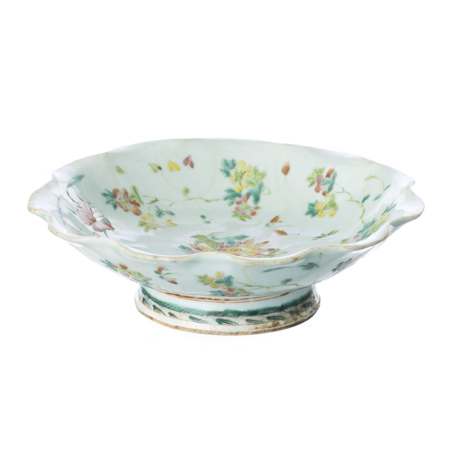 Chinese porcelain footed floral bowl, Tongzhi (1 of 1)