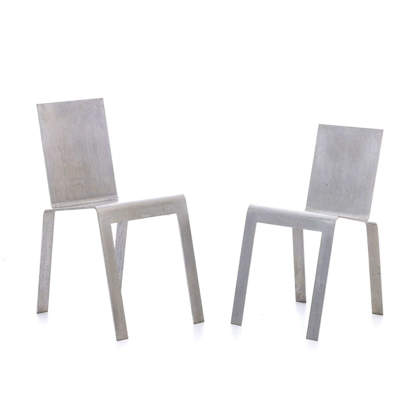 EUOPEAN WORK, c.1980 - Pair of postmodern metal chairs (1 of 1)