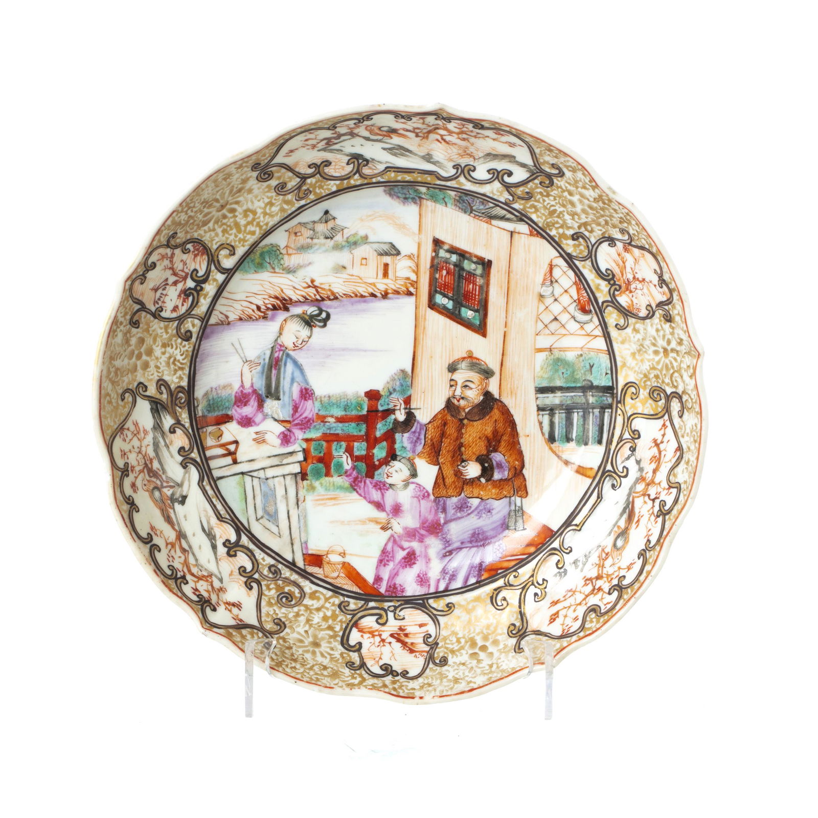 Chinese porcelain Mandarin dish, Qianlong (1 of 1)
