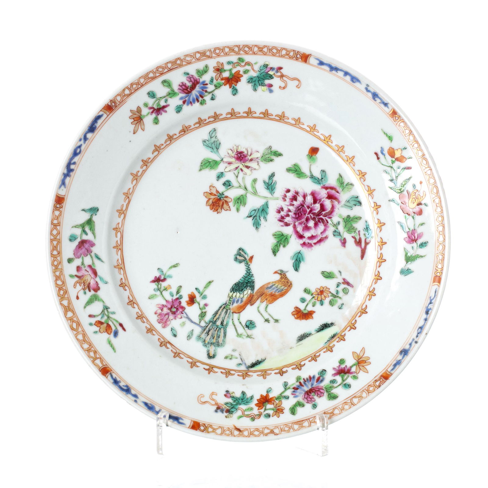 Chinese porcelain Peacock Service Plate (1 of 1)