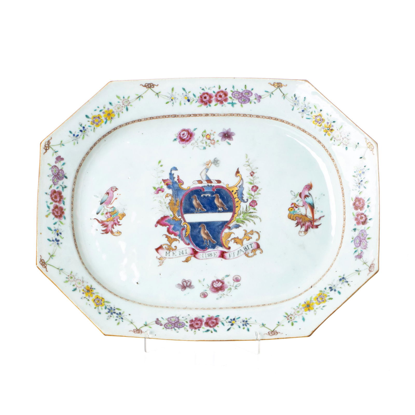 Large Chinese export porcelain Armorial Platter, Qianlong (1 of 1)