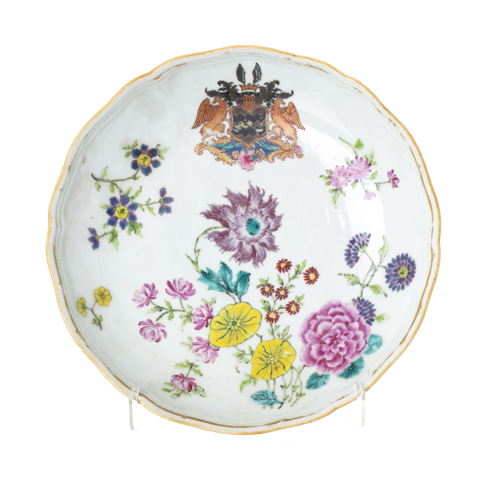 Chinese porcelain Armorial Plate, Qianlong (1 of 1)