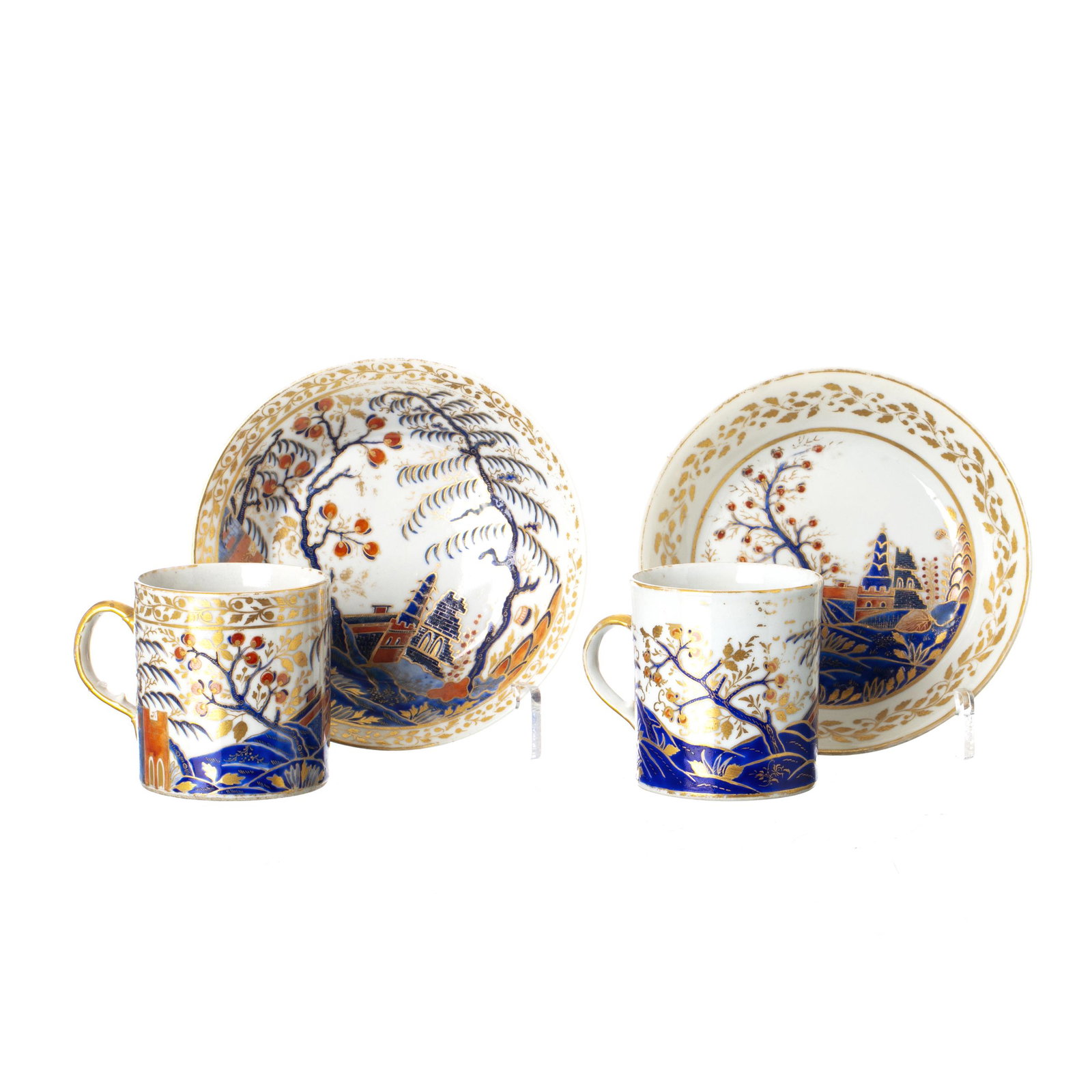 Pair of Chinese Export Cups and Saucers - 1st Baron of Itamarati, Francisco Jose da Rocha (1 of 1)