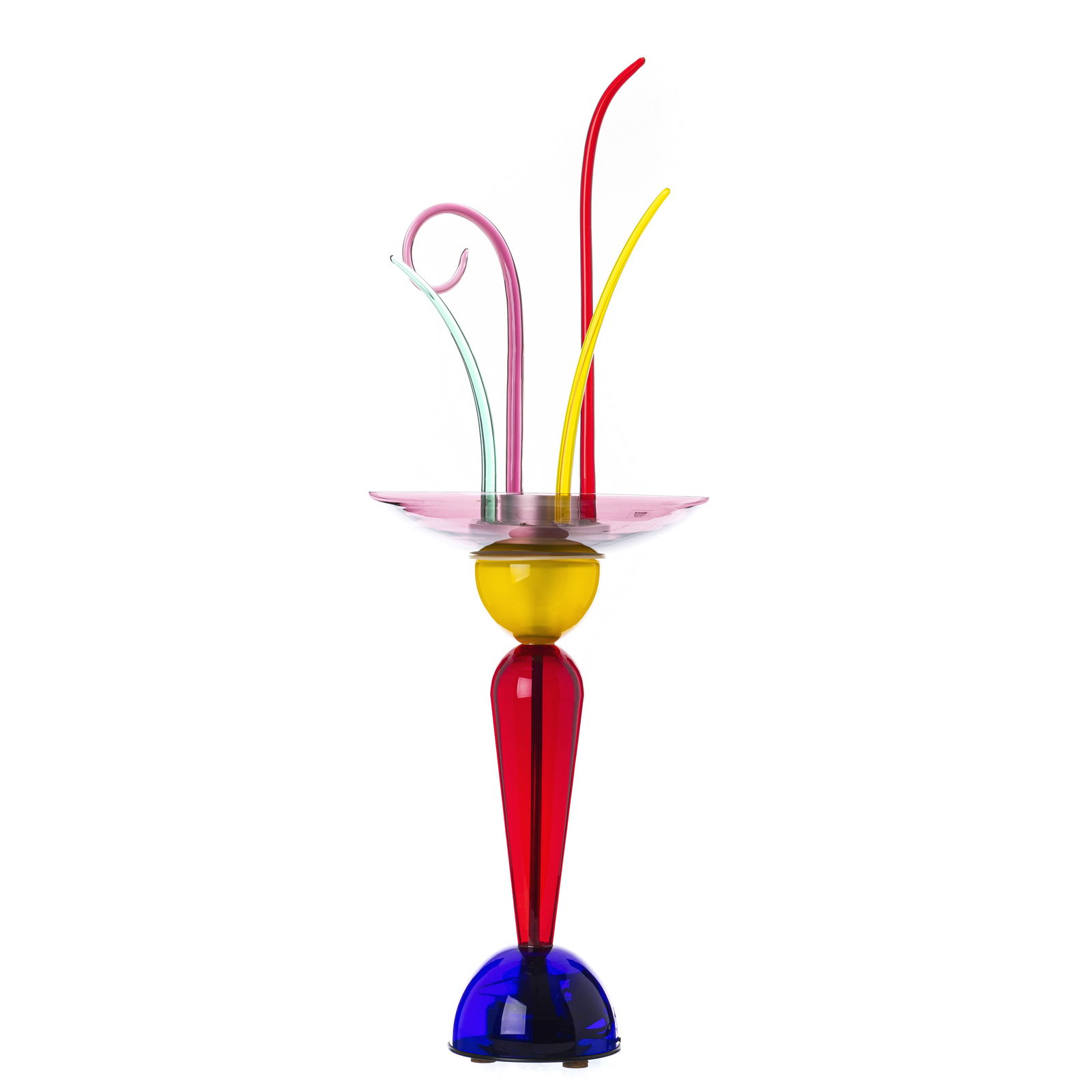 ANDREA ANASTASIO (b.1961) / ARTEMIDE - Citera Table Lamp: Italy, c.1990, Citera lamp in polychrome Murano glass, design by Andrea Anastasio for Artemide. Signs of use. Dim.:98cm.
