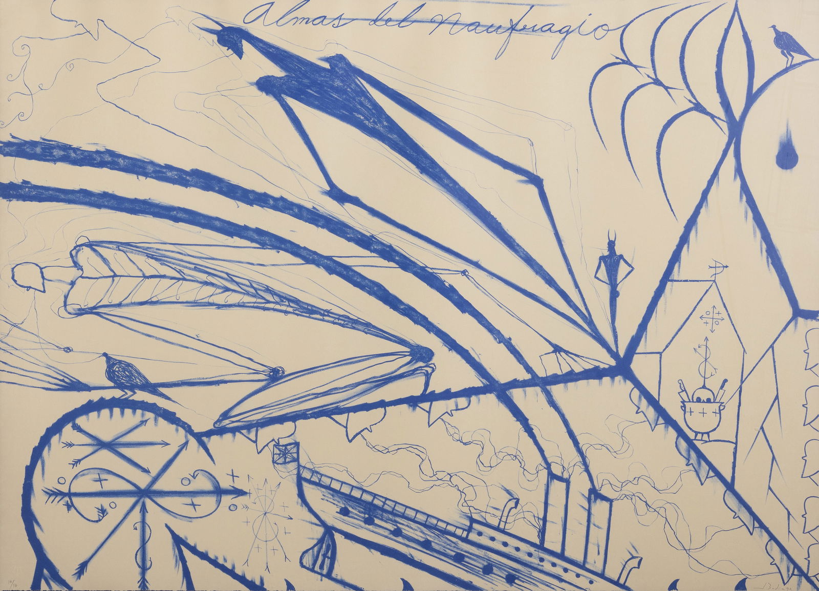 JOSE BEDIA (b.1959)-  Almas del Naufragio (state I) (1 of 1)