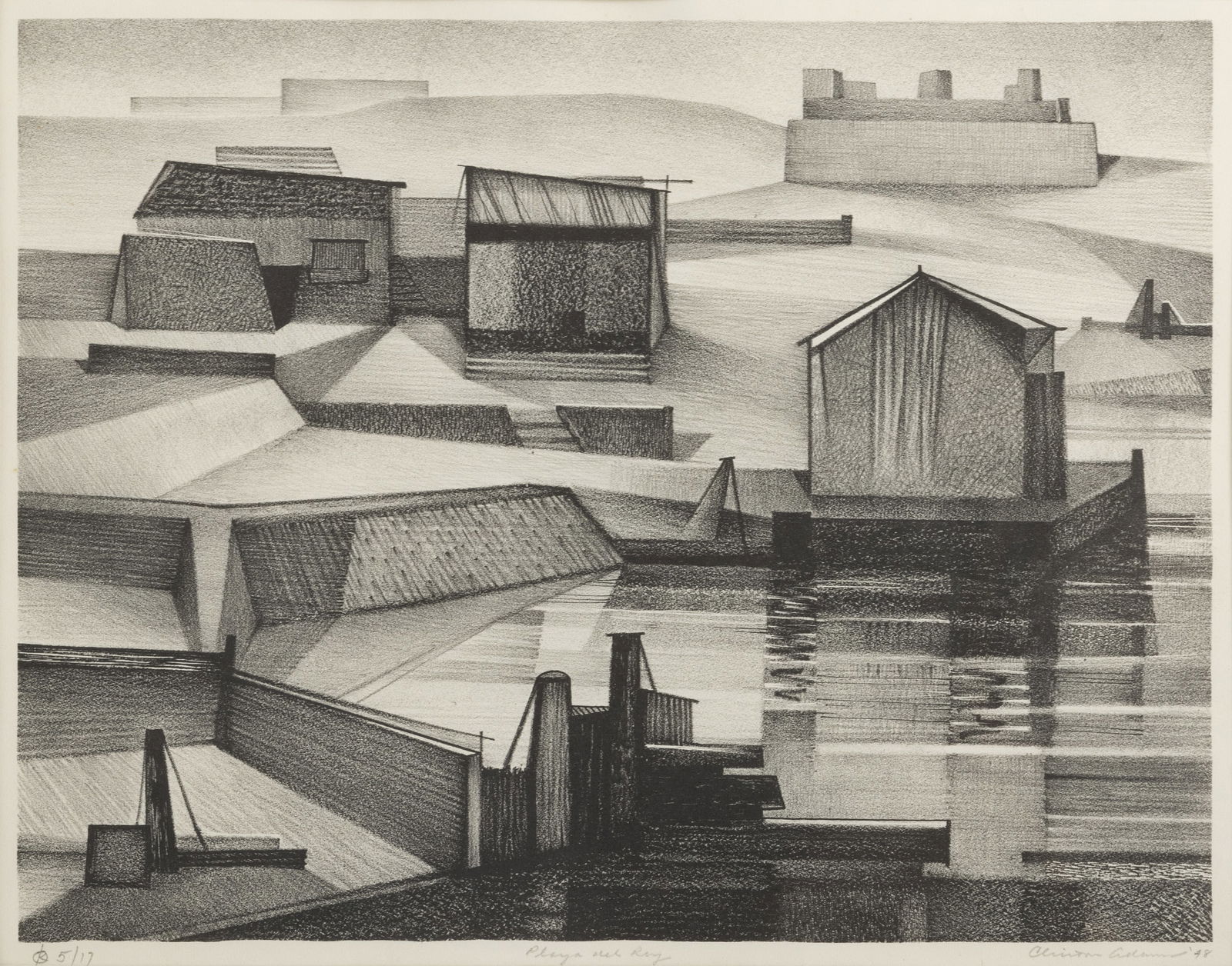 CLINTON ADAMS (1918-2002) - 'Playa del Rey' (1 of 1)