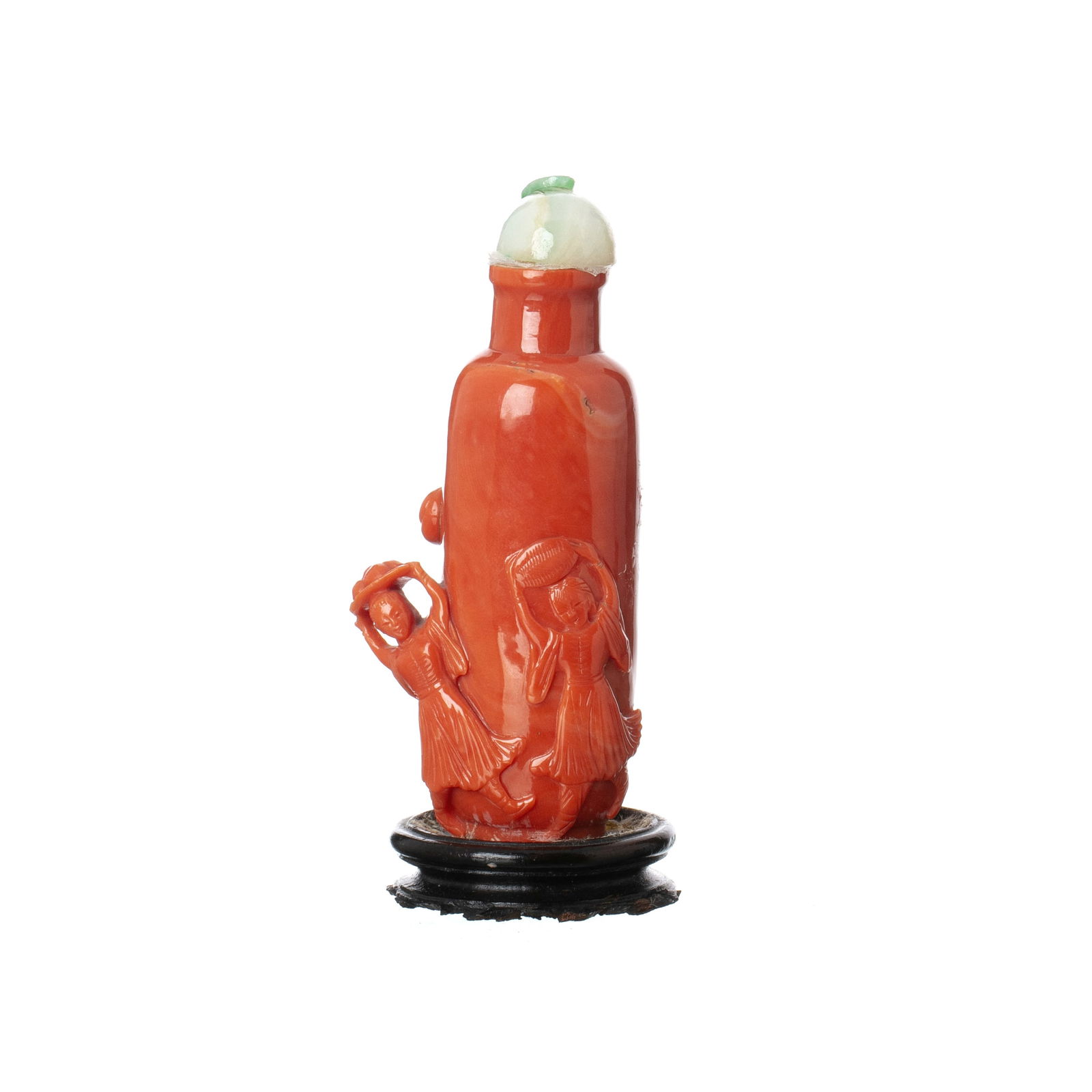 Chinese coral snuff bottle (1 of 1)