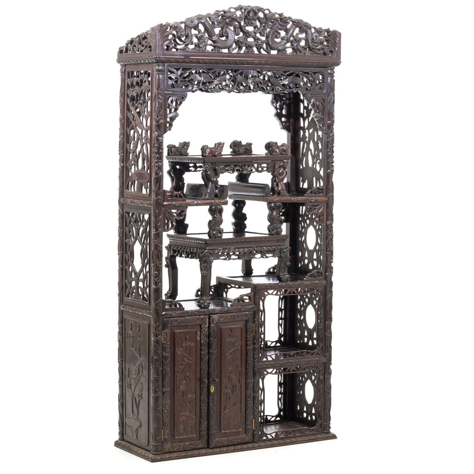 Chinese hongmu display cabinet (1 of 1)