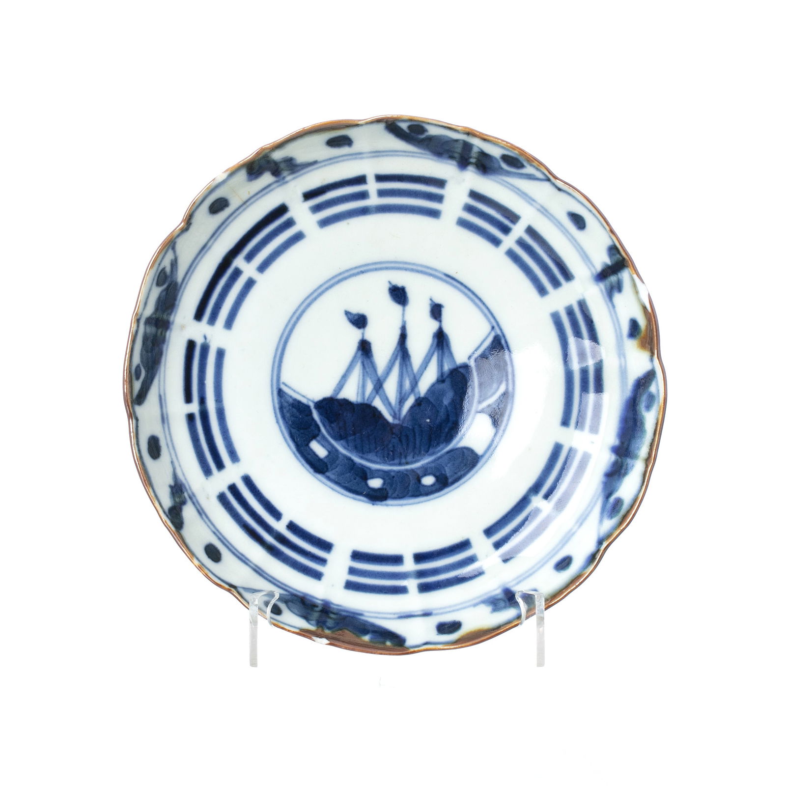 Japanese Namban porcelain dish, 'Nau do Trato' (1 of 1)