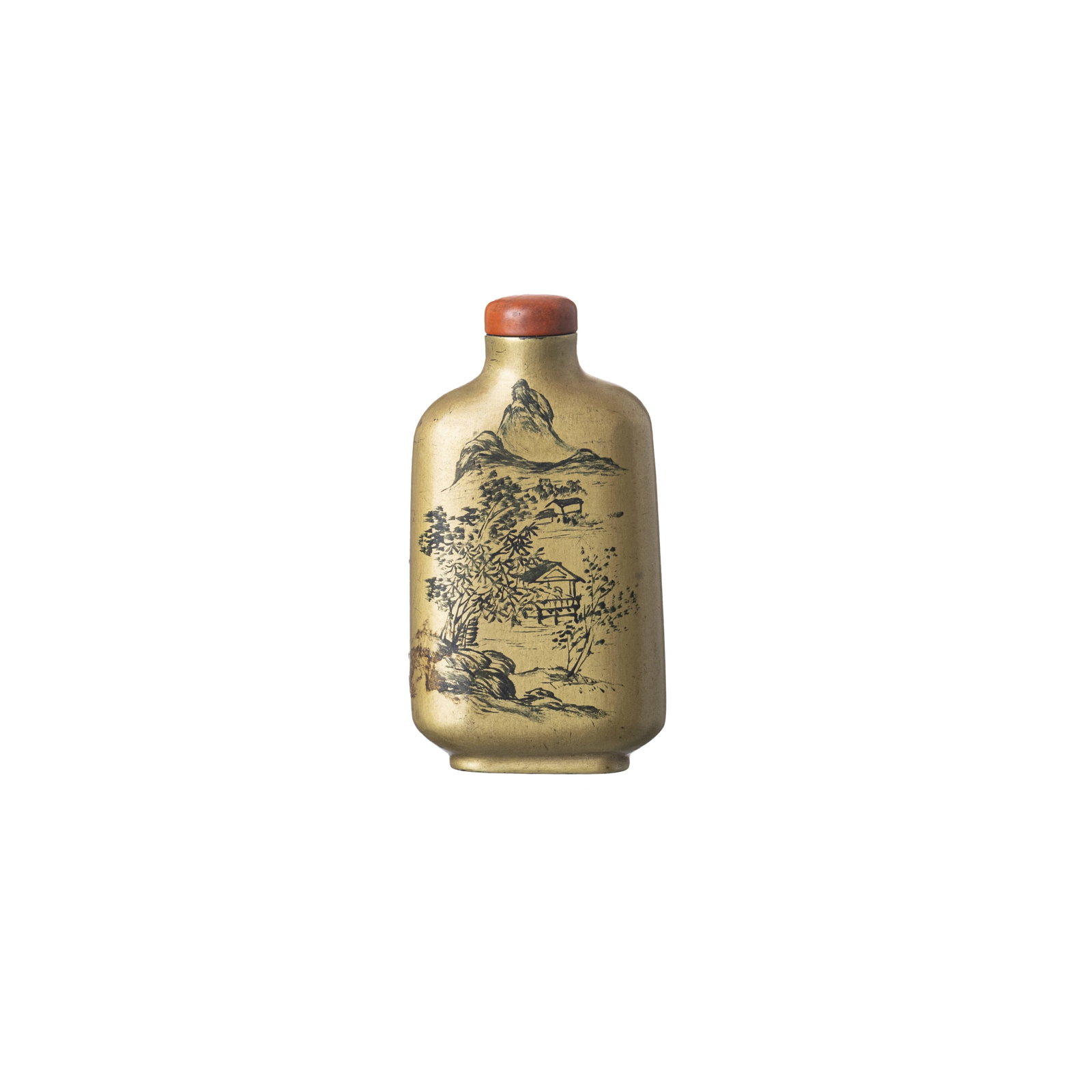 Chinese lacqueur snuff bottle, 20th century (1 of 1)