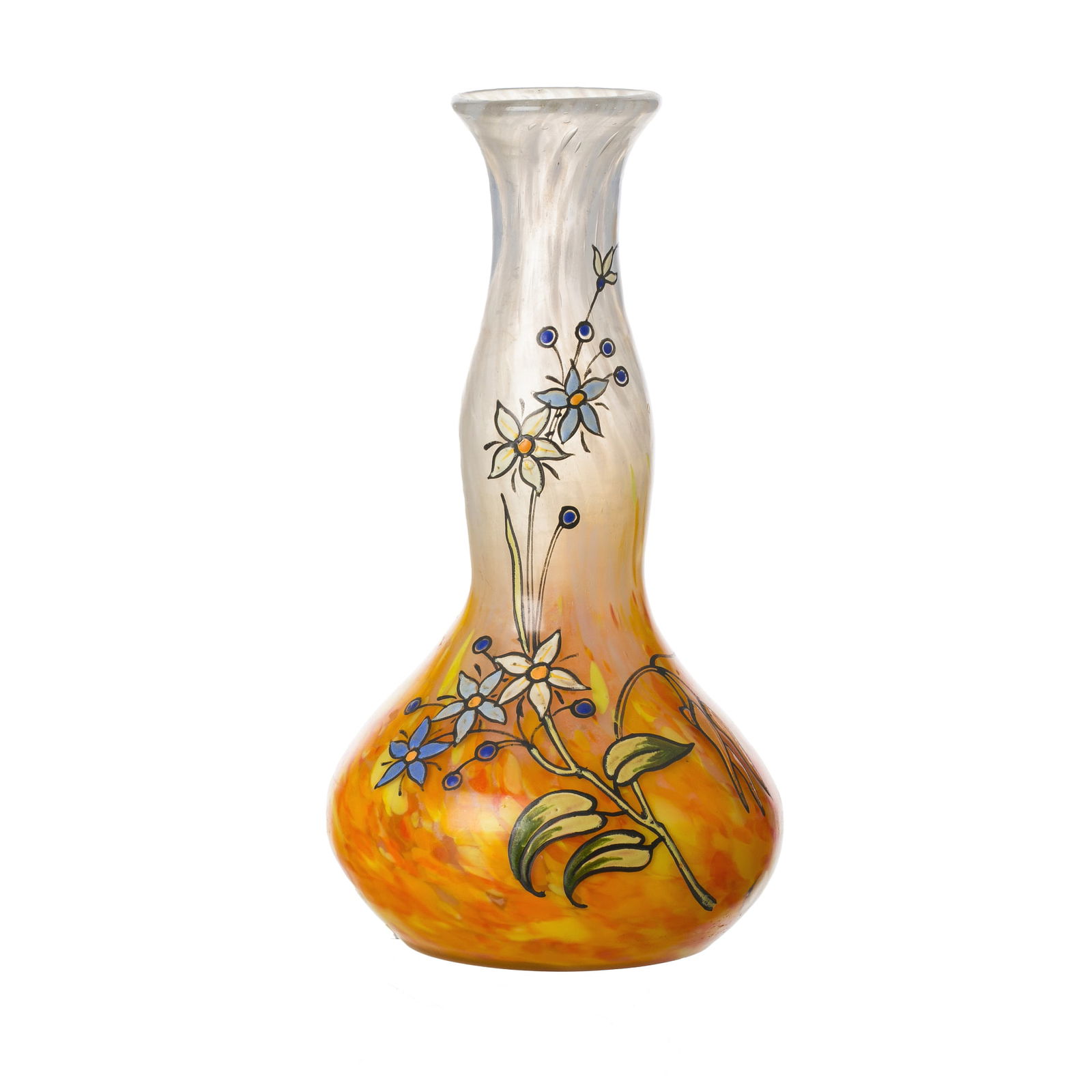 LEGRAS - Printania flora' glass vase (1 of 1)