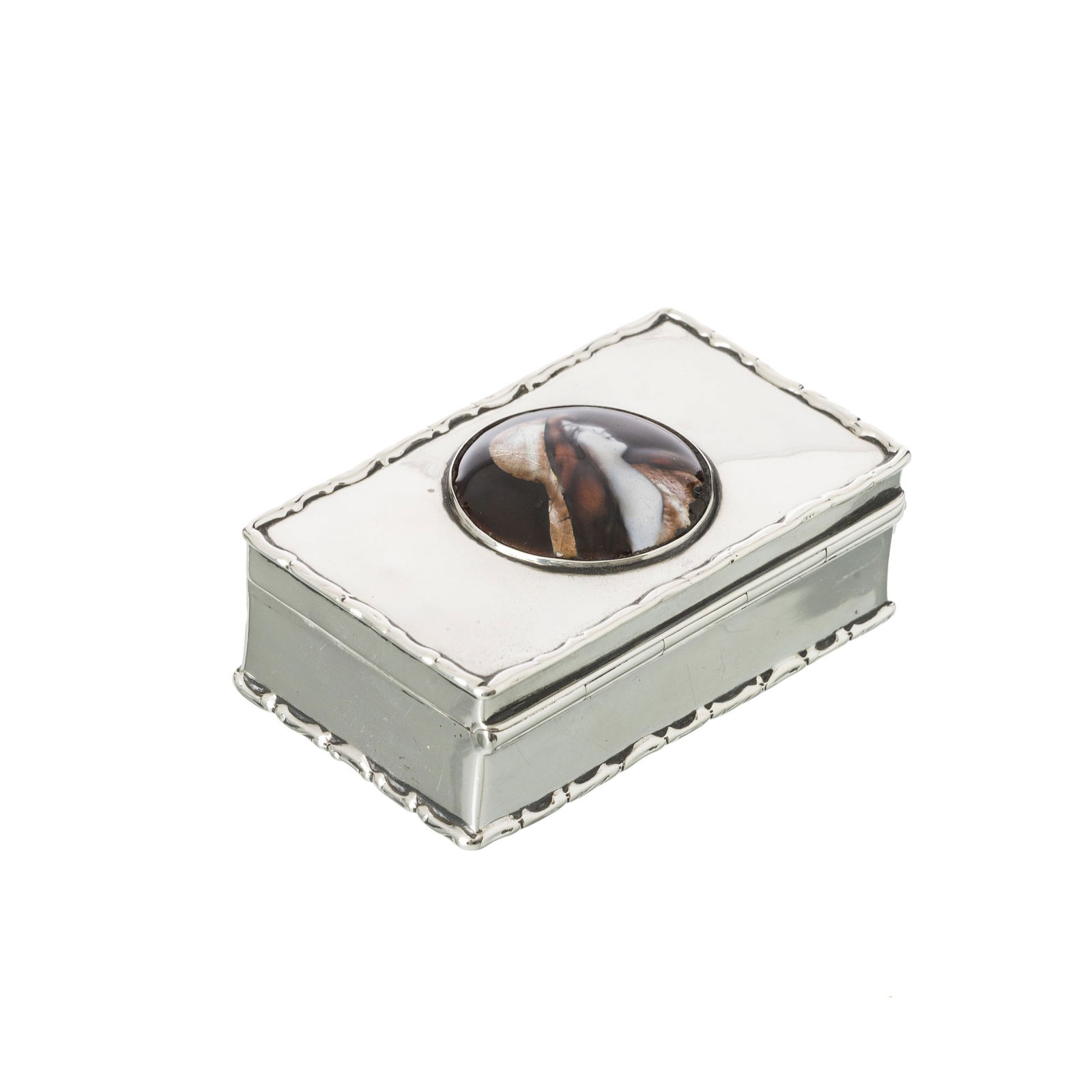 Arts & Crafts silver enamelled snuffbox (1 of 1)