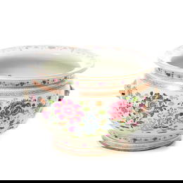 Large Chinese porcelain fish bowl, Yongzheng/Qianlong