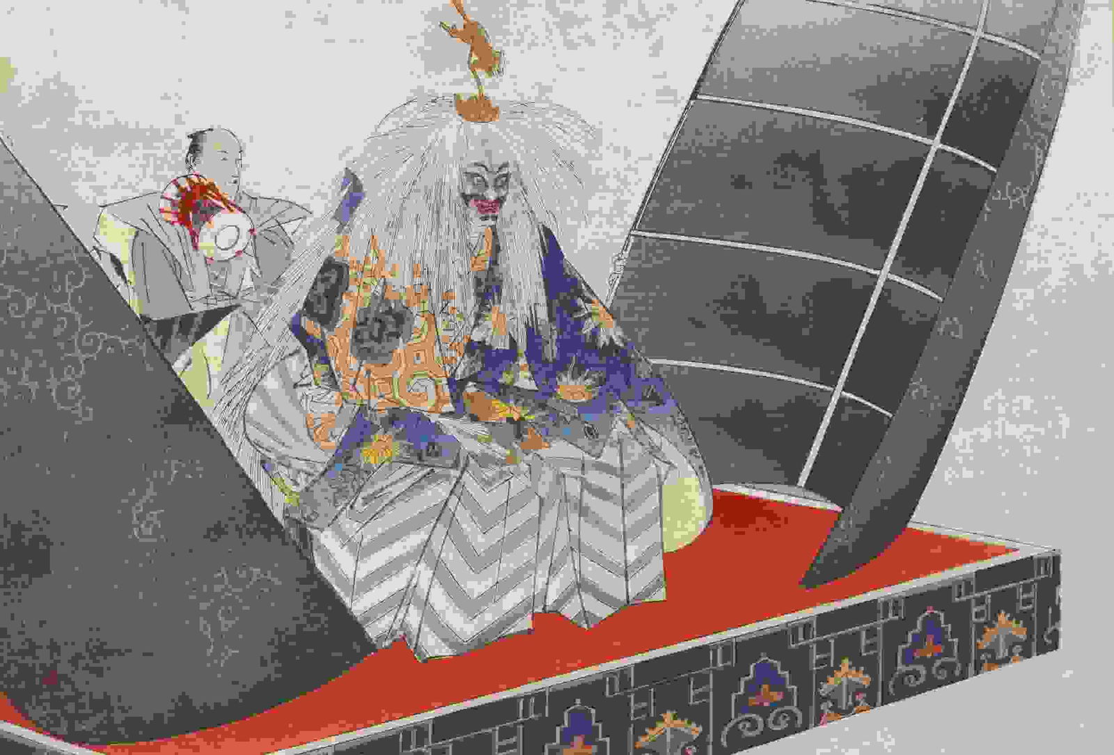 KOGYO (1869 - 1927) - Sesshoseki (The Killing Stone of the Nasu Plain) (1 of 1)