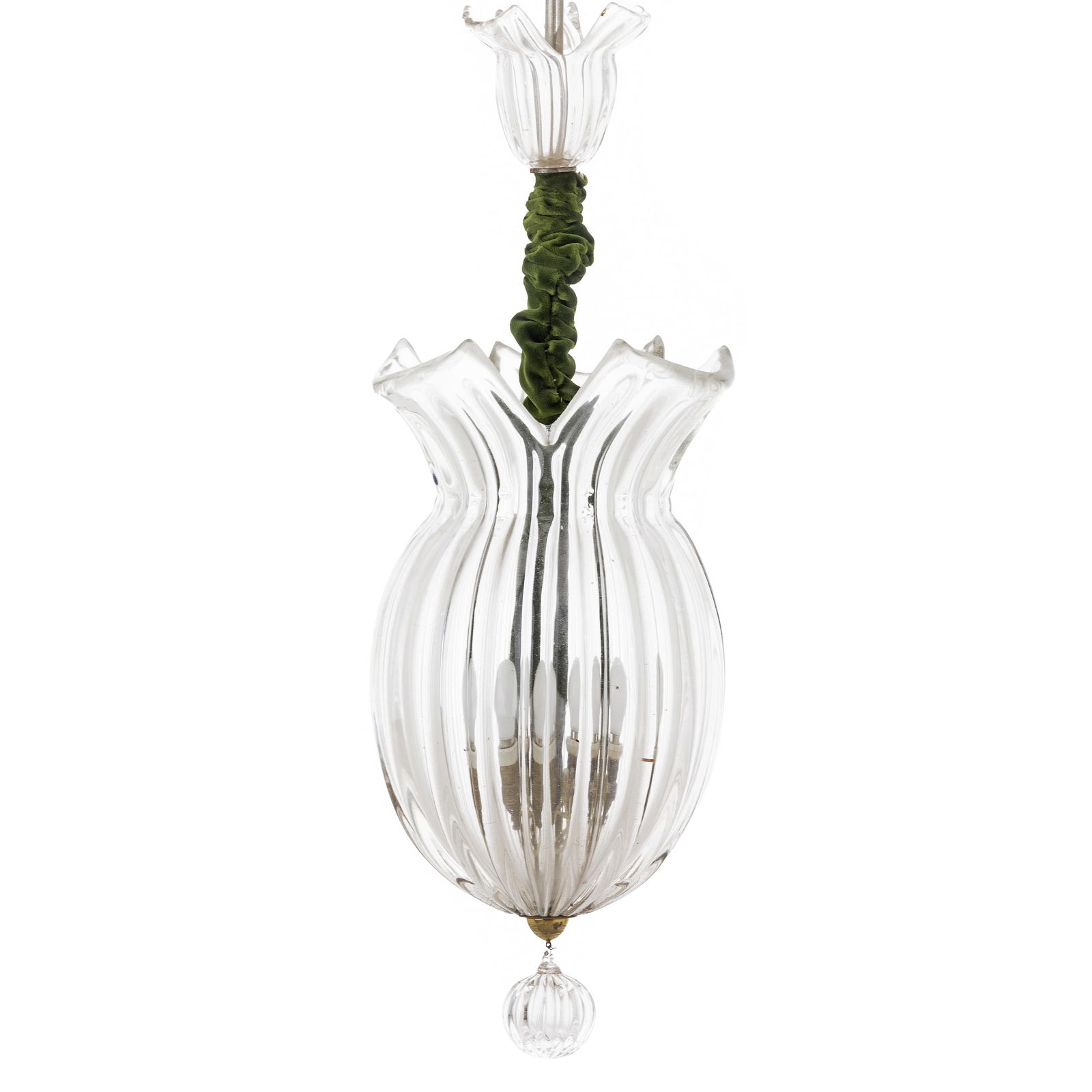 BAROVIER, MURANO - Fluted Art deco Chandelier (1 of 1)