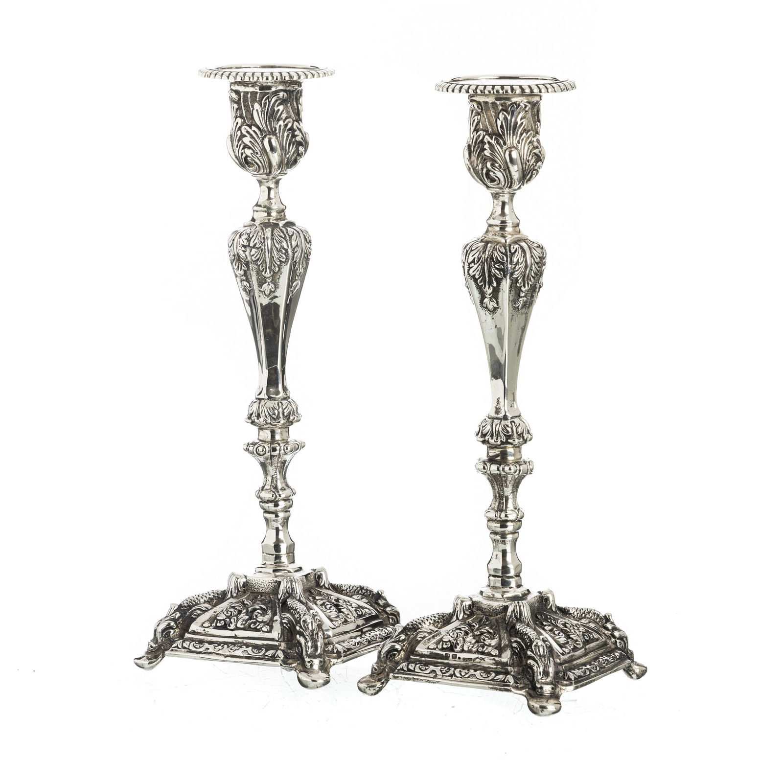 Pair of silver candlesticks (1 of 1)